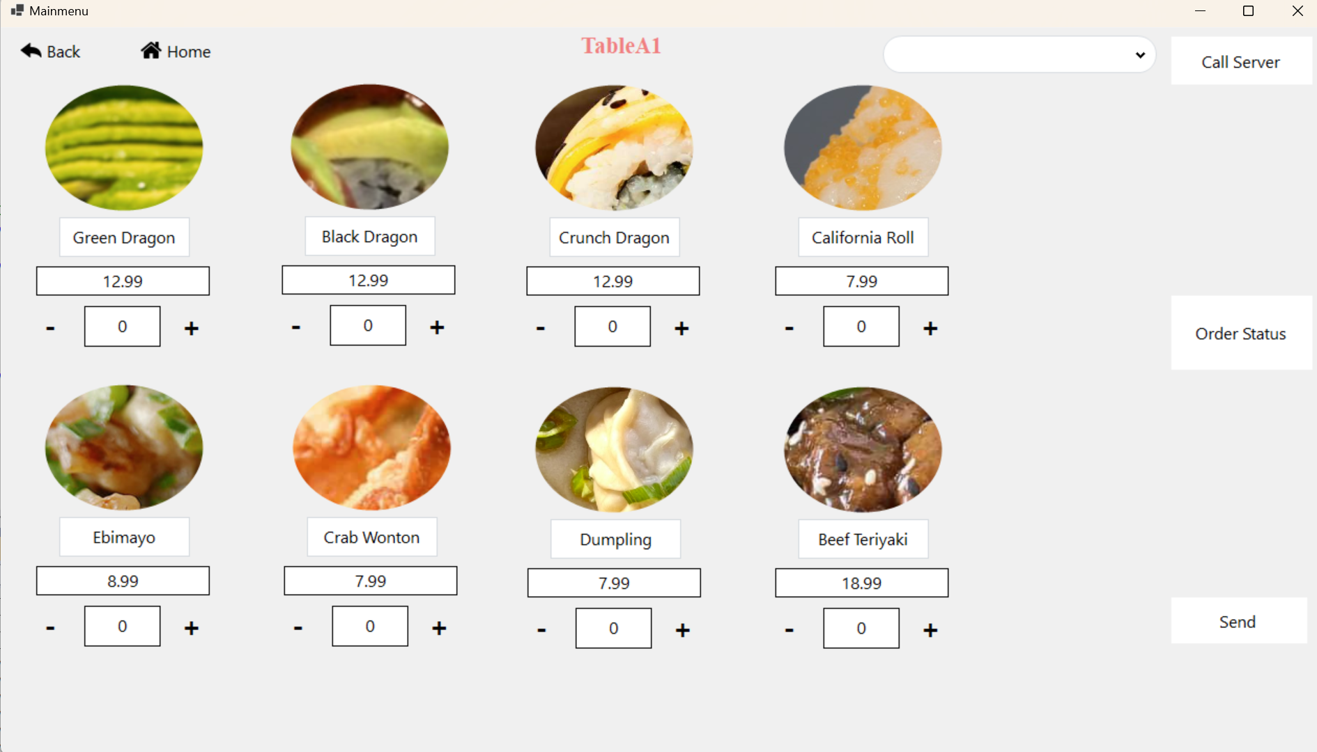 Main Menu